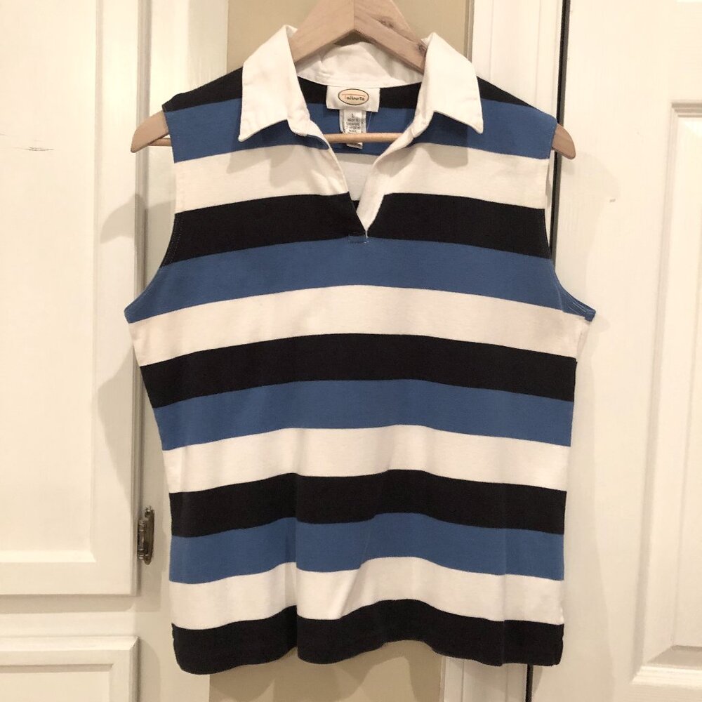 Talbots Striped Sleeveless Top